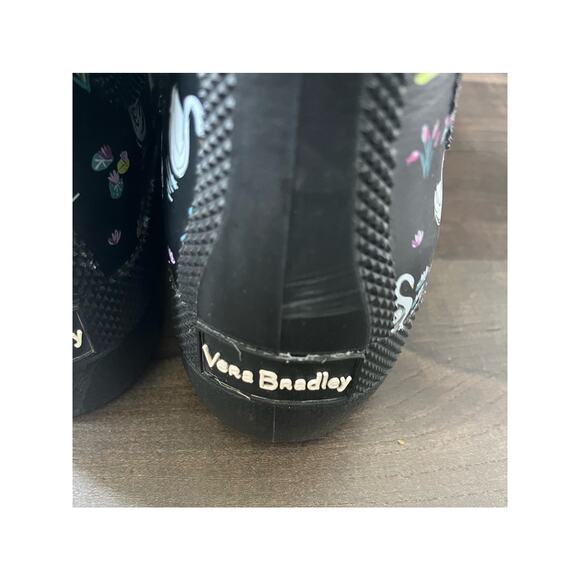 Vera Bradley Rain Gardening Boots Water Proof Black by Totes SWAN LAKE sz. 9 - Picture 9 of 9